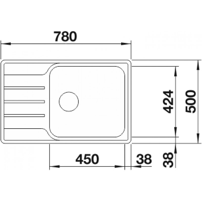 5251113 КУХНЕНСКА МИВКА BLANCO LEMIS XL 6S - IF COMPACT 525111