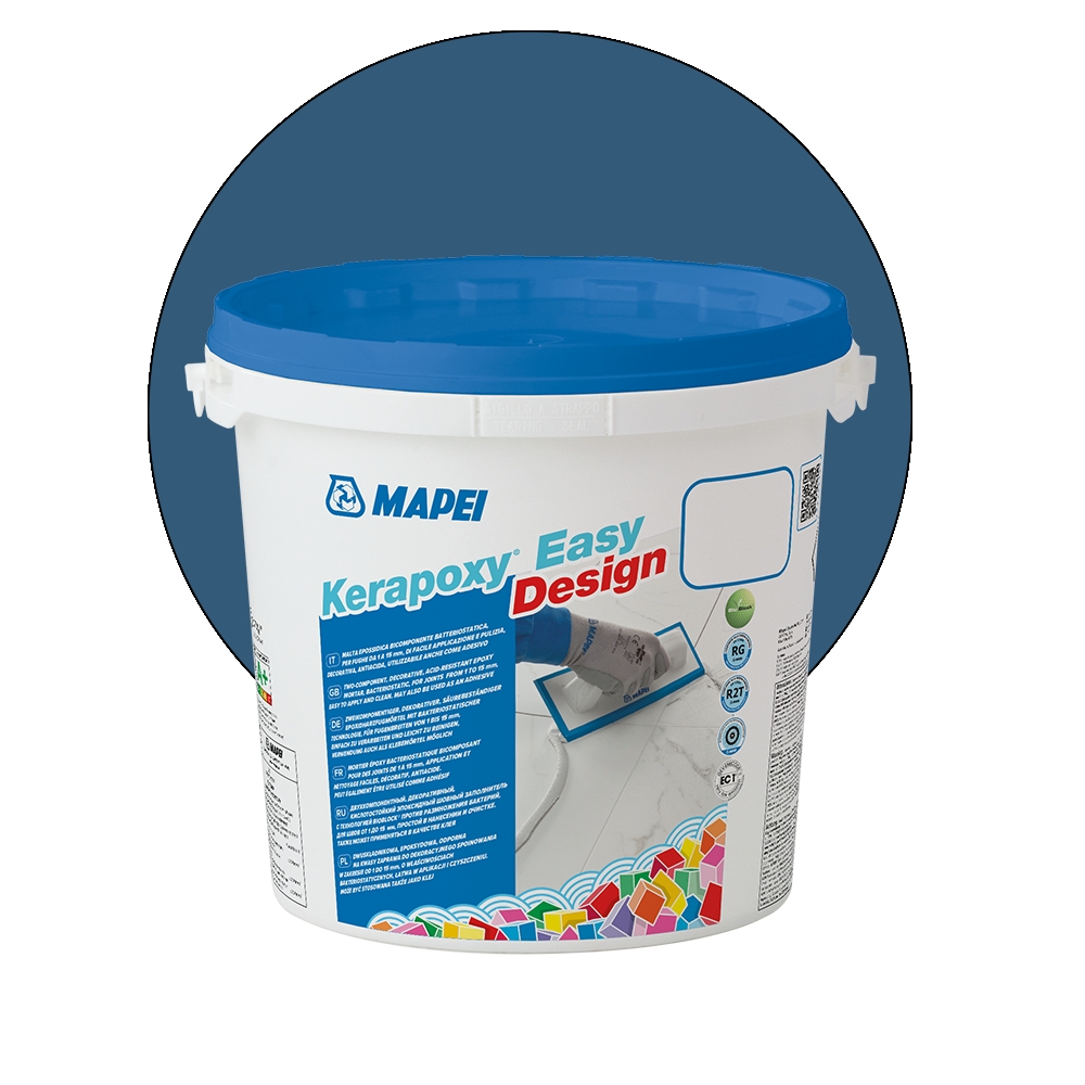Kerapoxy-Easy-Design-169 ЕПОКСИДНА ФУГИРАЩА СМЕС KERAPOXY EASY DESIGN 169 STEEL BLUE - 3 KG.