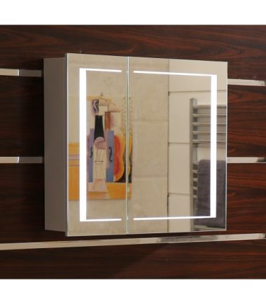 ОГЛЕДАЛЕН PVC ШКАФ ЗА БАНЯ ICMC 6015 - 60 LED