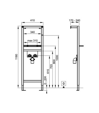 СТРУКТУРА ЗА ВГРАЖДАНЕ ЗА УМИВАЛНИК ECO SOLUTION WQ1Q00400000002