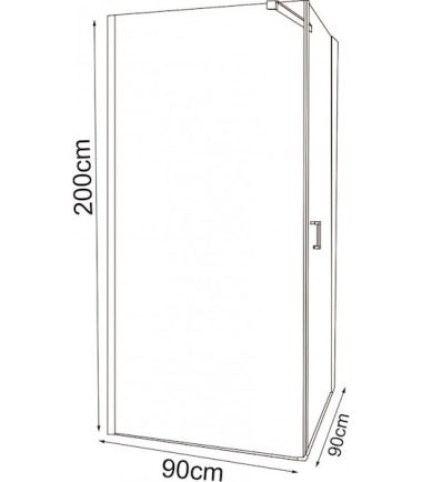 ДУШ КАБИНА 90/90 ICL 157 90 R NEW