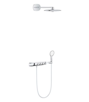 ДУШ СИСТЕМА С ТЕРМОСТАТ, ВЪНШНА/ВГРАДЕНА RAINSHOWER SYSTEM SMARTCONTROL DUO 360 COMBI 26 443 000