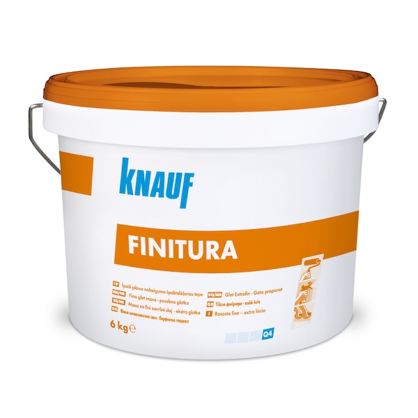 superfinna gotova shpaklovka knauf finitura 6 kg СУПЕРФИНА ГОТОВА ШПАКЛОВКА KNAUF FINITURA КОФА 6 КГ.
